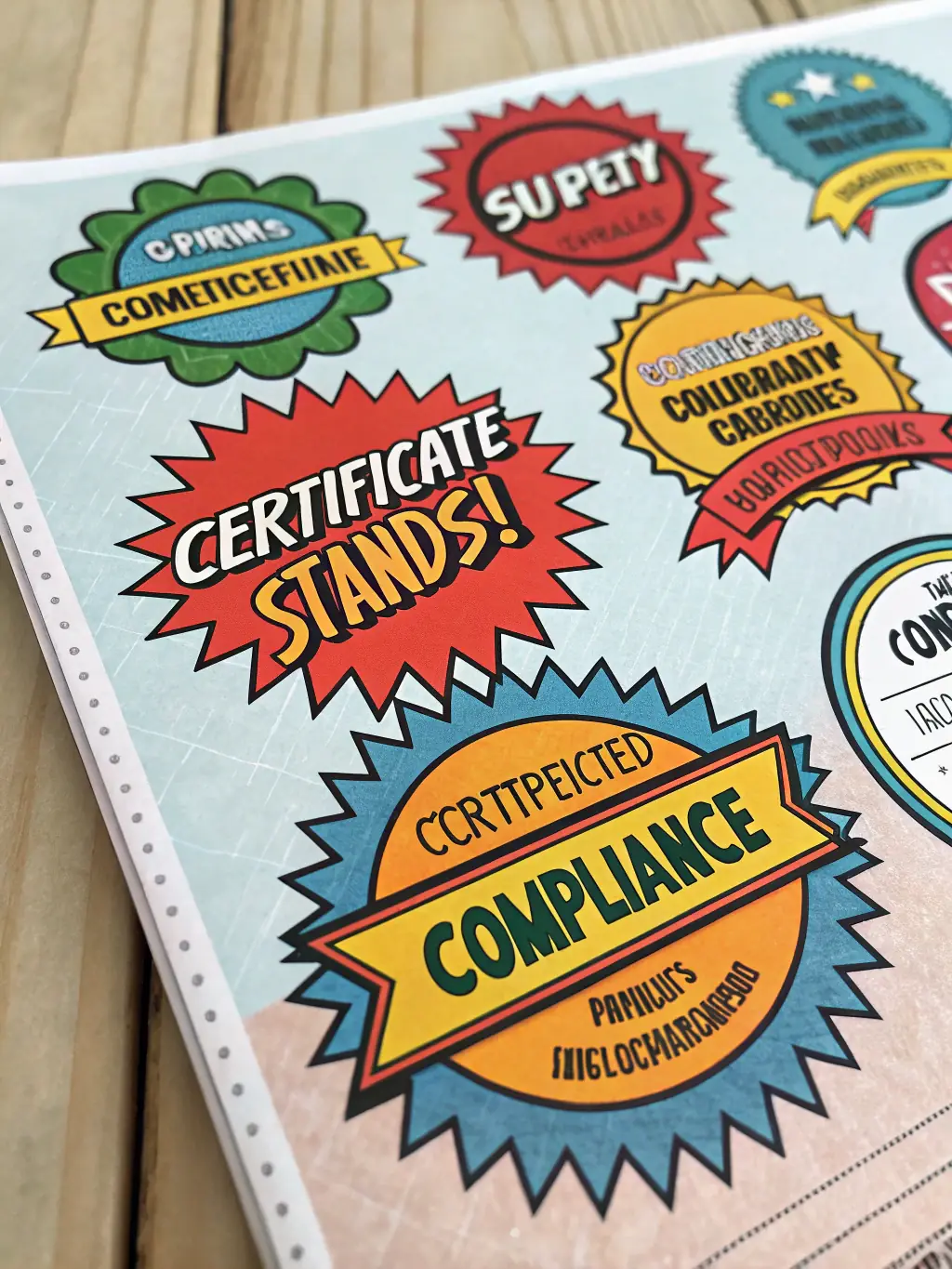 A graphic illustrating compliance badges and certifications, representing Preferred Services LLC's commitment to adhering to industry regulations and standards.